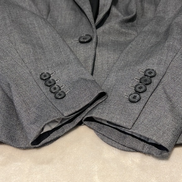 Ann Taylor Blazer | Charcoal Gray | Size 4 Petite - Picture 3 of 4